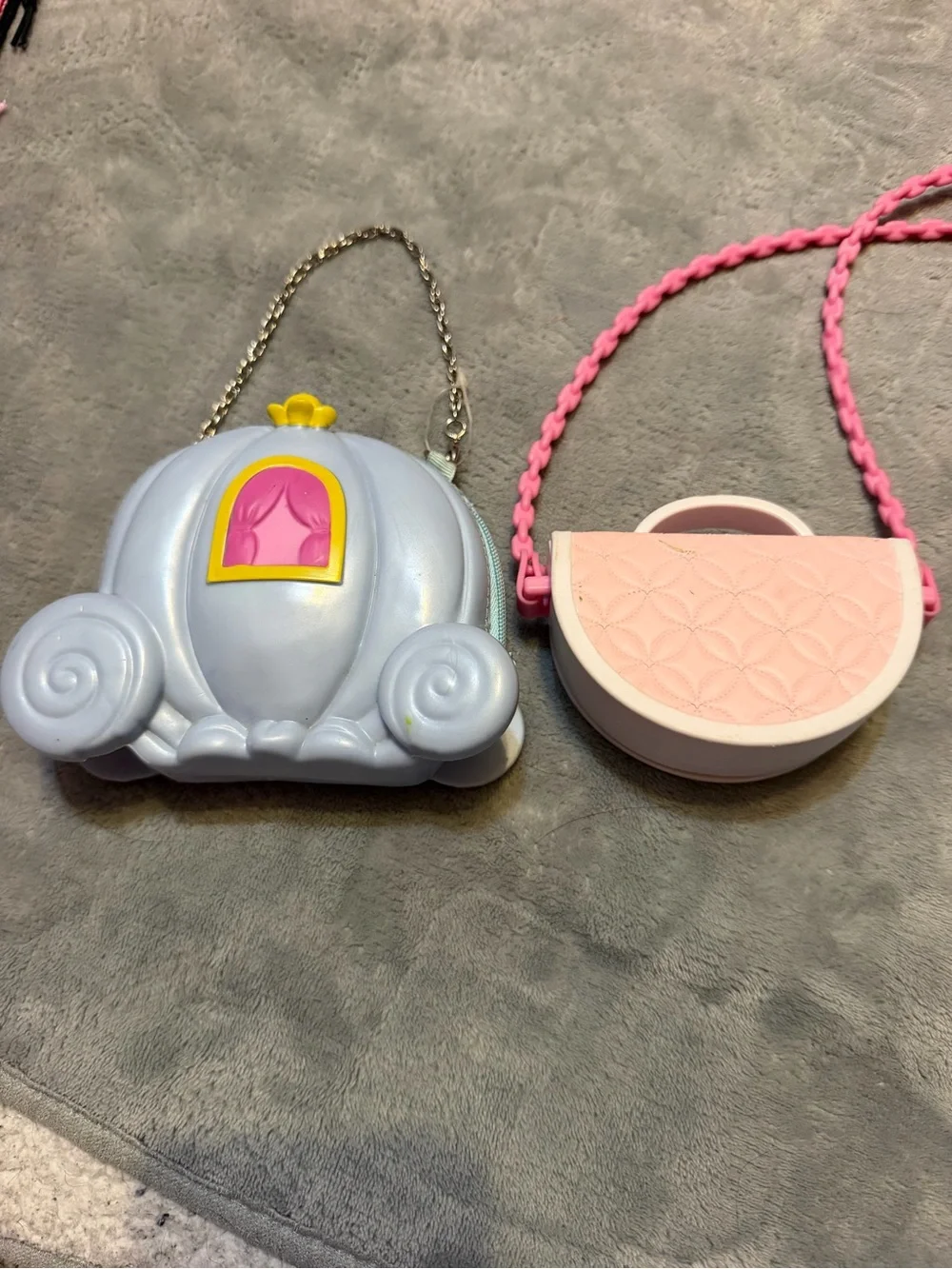 Disney Princess Purse Lot Cinderella Carriage Disney Store Pink Crown
